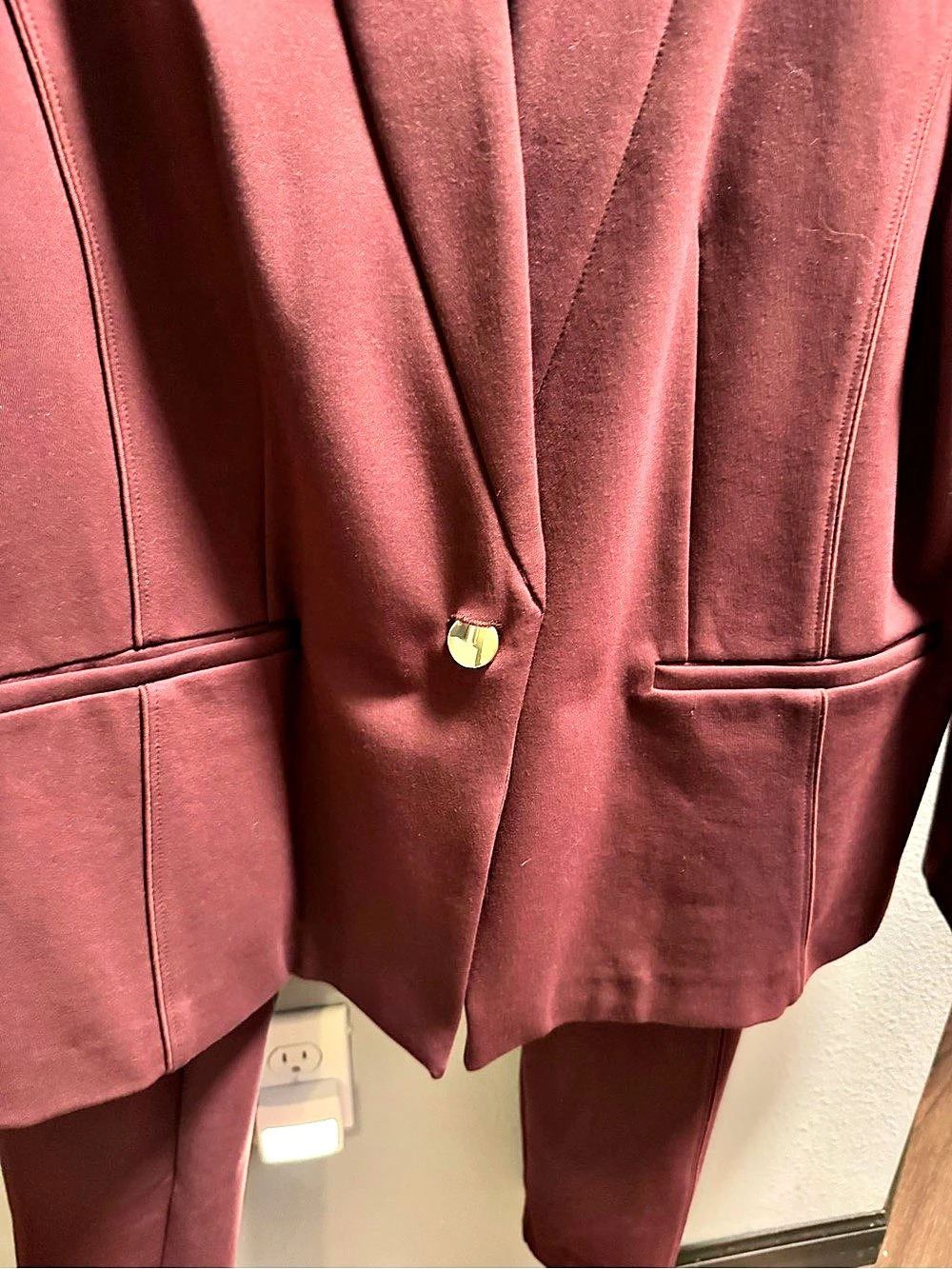 ELOQUII Burgundy Pantsuit Sizes 20 & 22 Like New - Picture 7 of 11